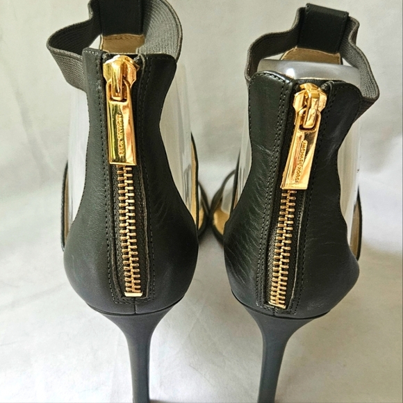 MICHAEL Michael Kors Dominique Ankle Strap Sandals Leather Olive Green Size 7.5 - Picture 10 of 10